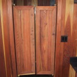 Saloon style doors to the changing area