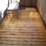 Cedar sun deck