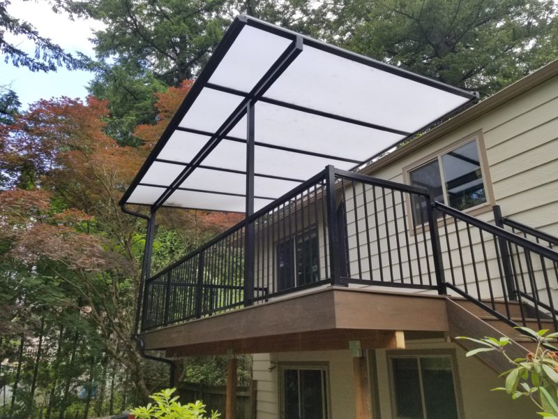Trex Deck With Acrylite Patio Cover, Trex Patio Covers