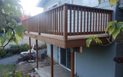 Pressure treated deck