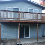 Pressure treated deck