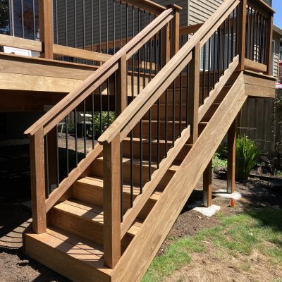 Ipe stairs and railing