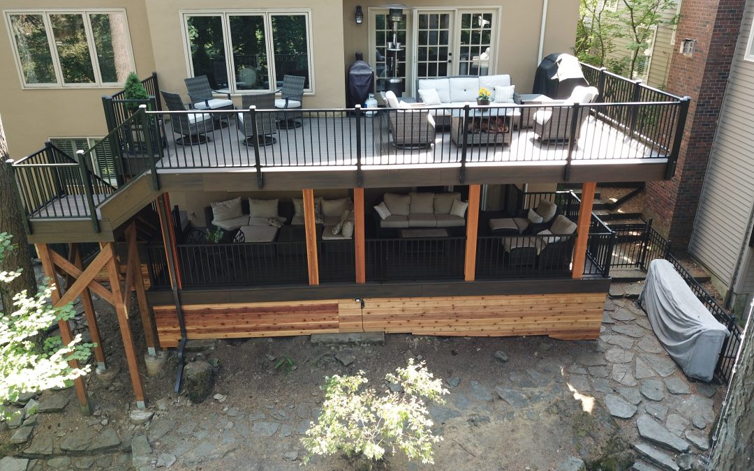 Trex Spiced rum deck with Signature railing