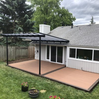 Trex deck and patio cover