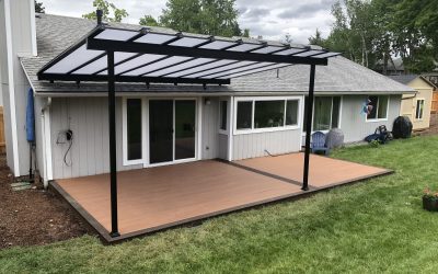 Trex deck and Acrylite patio cover