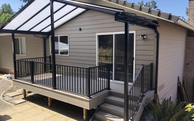 Trex Rocky Harbor deck with Acrylite patio cover