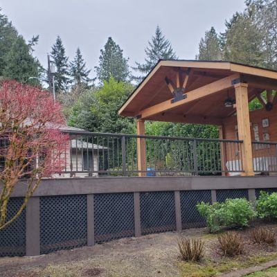 Wolf PVC Black Walnut deck