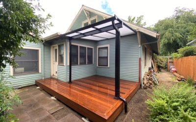 Ipe deck with Acrylite cover