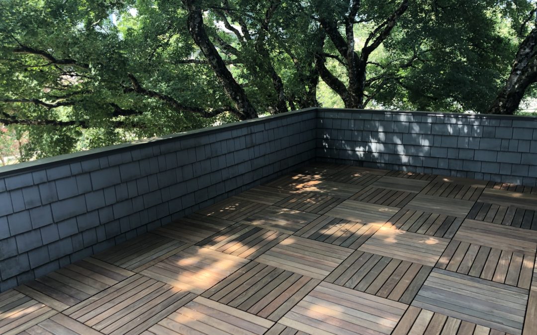 Ipe tile deck