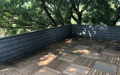 Ipe tile deck