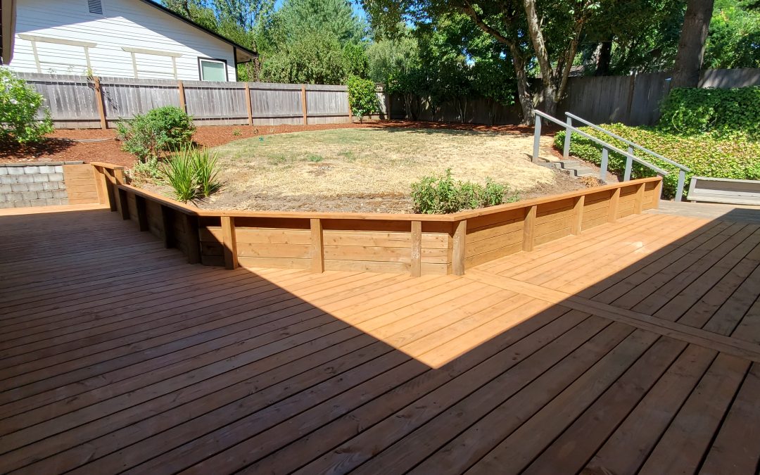 Pressure treated deck