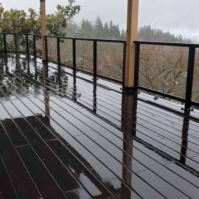 Dasso decking with cable railing