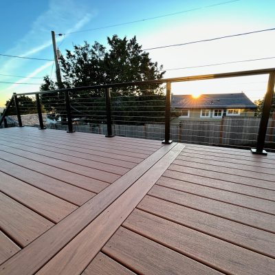Trex Transcend Lineage Hatteras Deck with cable railing