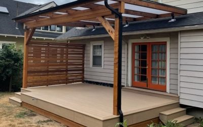 Wooden Acrylite Cover at AZEK Weathered Teak Deck