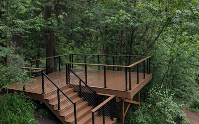 Trex Lineage Deck Built in the Woods