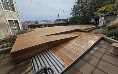 Commercial Cedar Deck Resurfacing at River Place Hotel