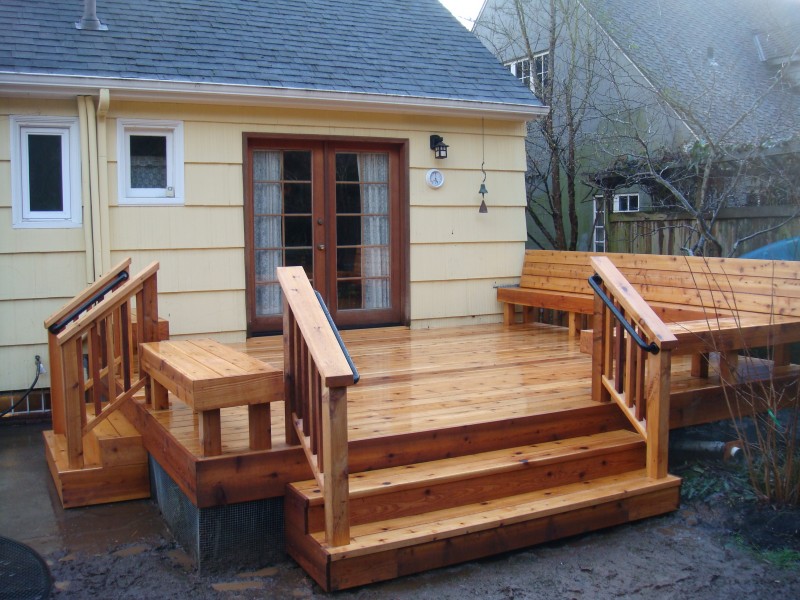 Custom cedar deck