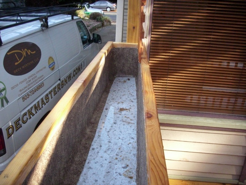 PVC lined flower boxes