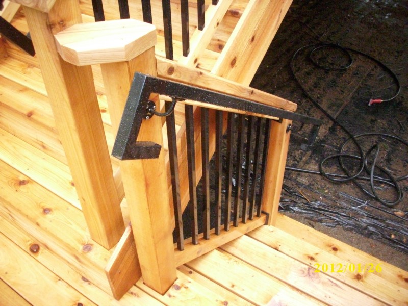 Second story cedar deck