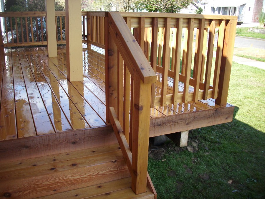 Front Porch Cedar Deck Deck Masters Llc 7910