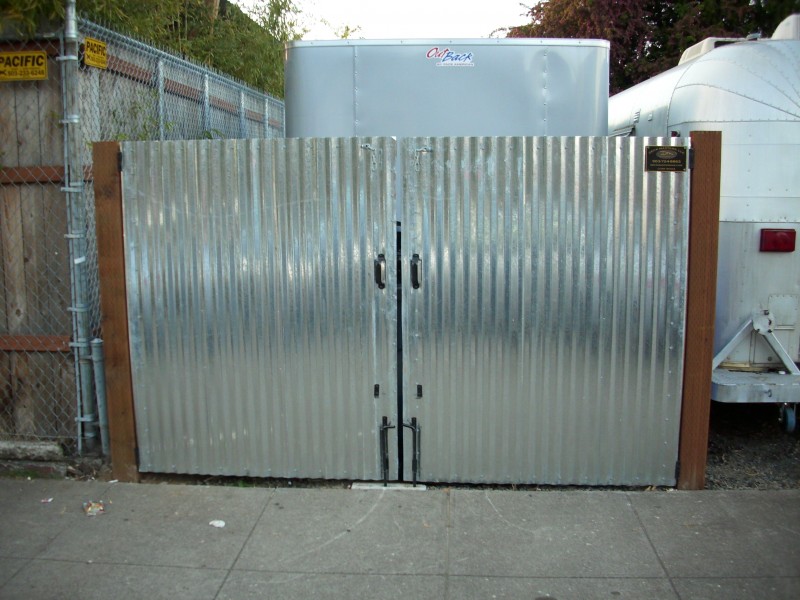 Corrugated Metal Gate Deck Masters Llc, Corrugated Metal Gate Designs