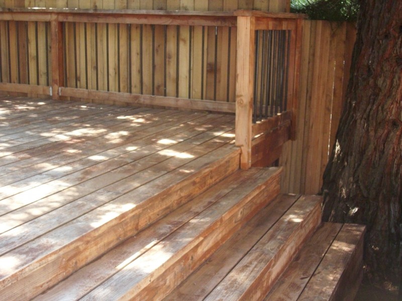 Deck staining