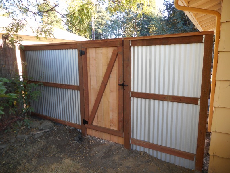 Corrugated Metal Fence Deck Masters Llc, How To Build A Corrugated Metal Gate