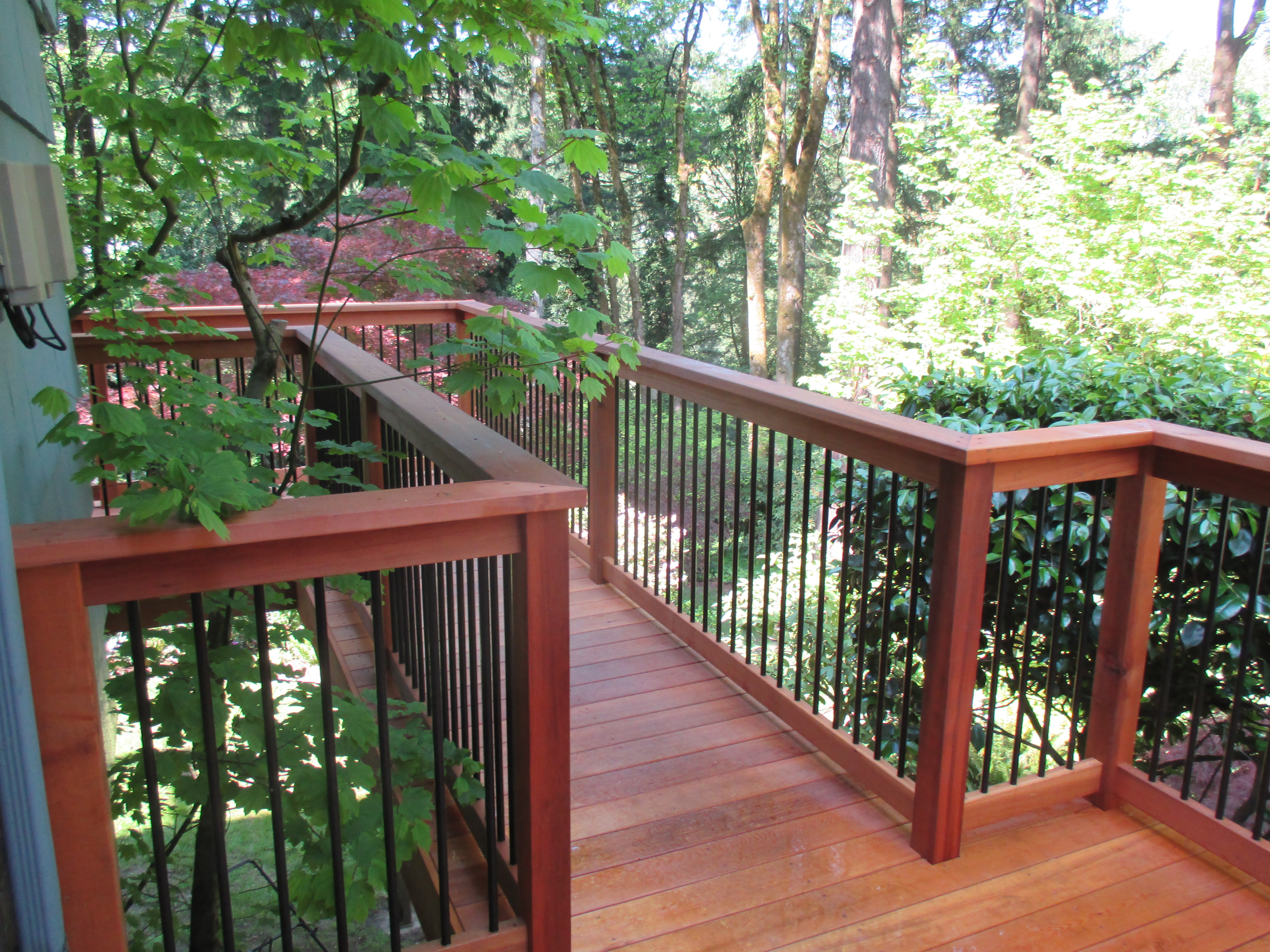 Clear cedar deck | Deck Masters, LLC