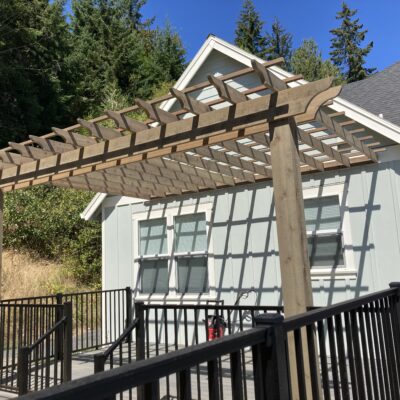 Cedar pergola