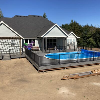 Swimming pool deck