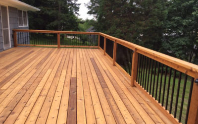 Gorgeous cedar deck!