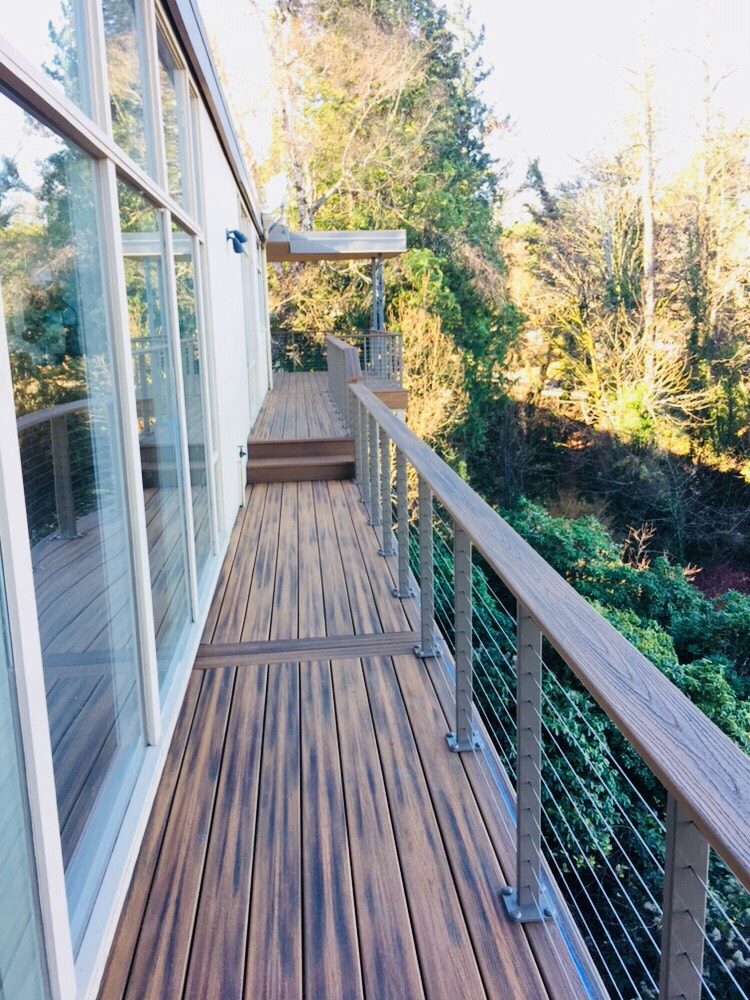 Stainless cable railing deck | Deck Masters, LLC