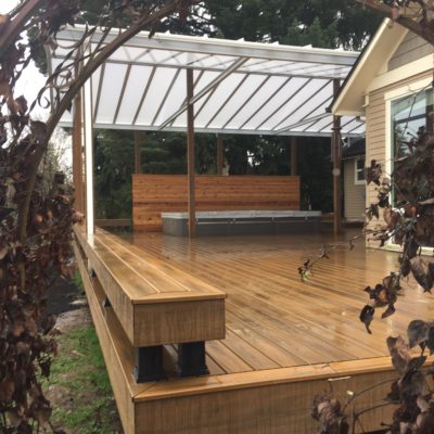 Trex Havana Gold deck and Acrylite cover