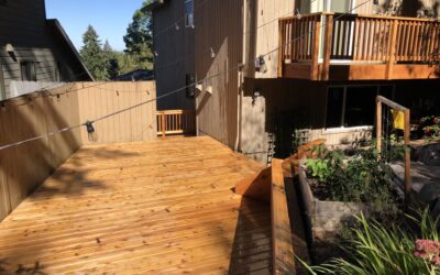 Old fashioned cedar deck