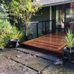 Ipe deck with cable railing